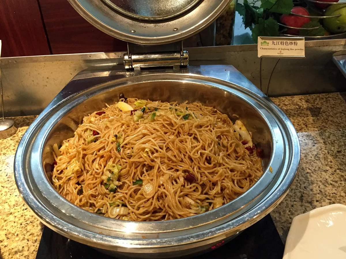 Jiujiang-style fried rice noodles photographed in Jiujiang